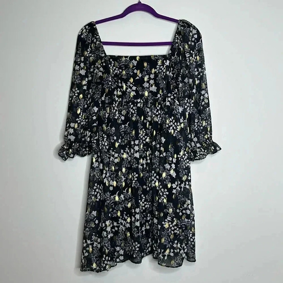 FLORAL PRINT BABYDOLL DRESS - Picture 3 of 9